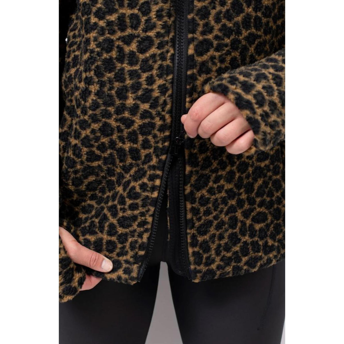 Eivy VERSA SHERPA JACKET Fleecejacke Damen Black Leopard-Nitrobags-Shop