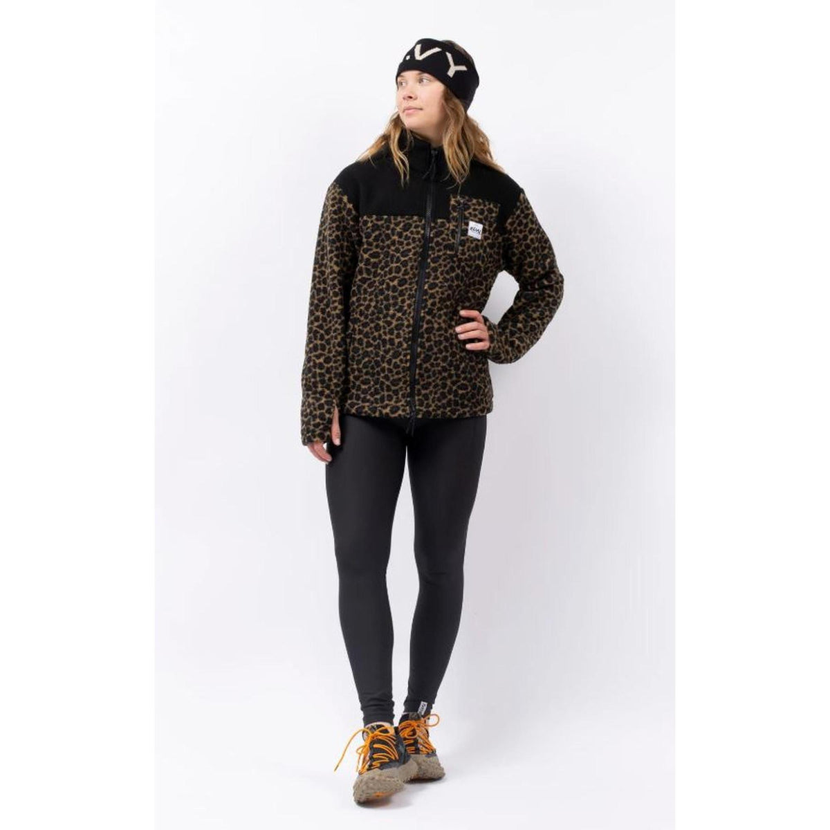 Eivy VERSA SHERPA JACKET Fleecejacke Damen Black Leopard-Nitrobags-Shop