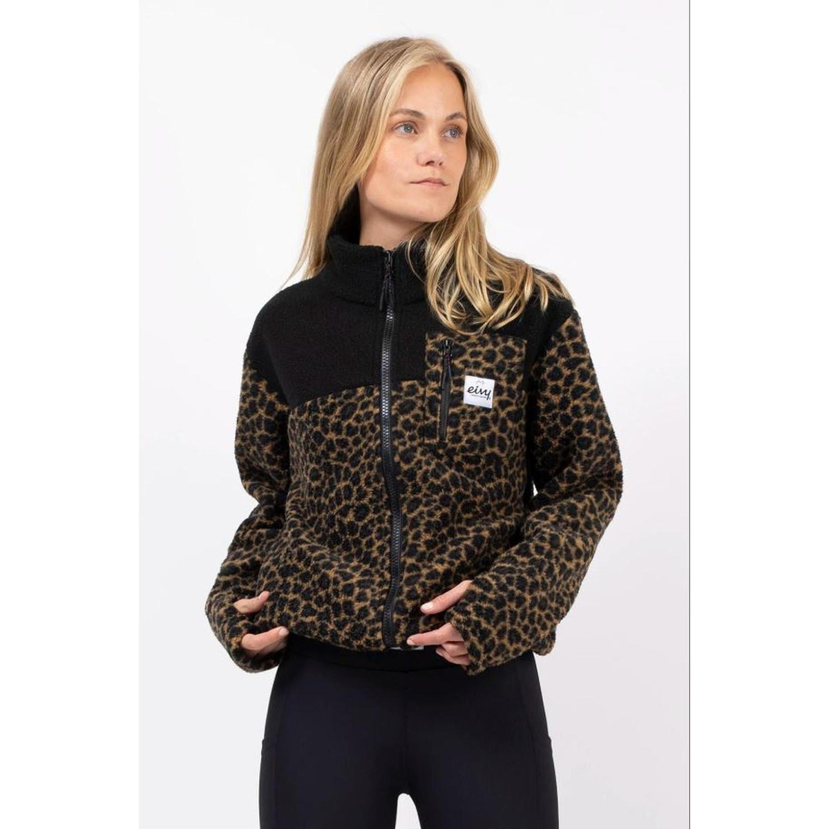 Eivy VERSA SHERPA JACKET Fleecejacke Damen Black Leopard-Nitrobags-Shop