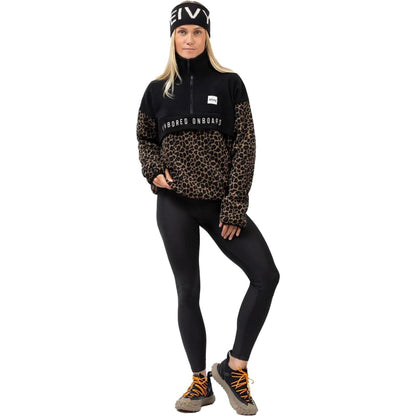 Eivy Ball Fleece Damen Pullover Farbe: Black / Leopard-Nitrobags-Shop
