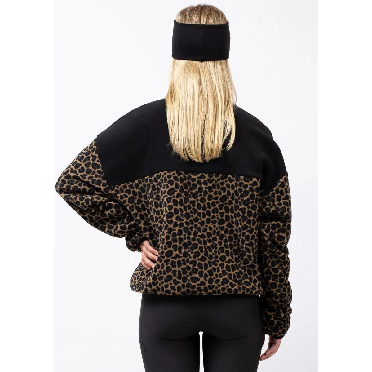 Eivy Ball Fleece Damen Pullover Farbe: Black / Leopard-Nitrobags-Shop