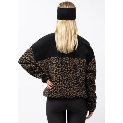 Eivy Ball Fleece Damen Pullover Farbe: Black / Leopard-Nitrobags-Shop
