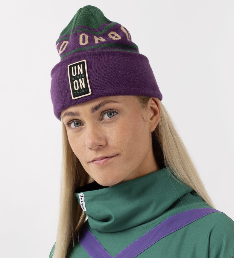 Eivy Damen League Beanie – Green & Purple
