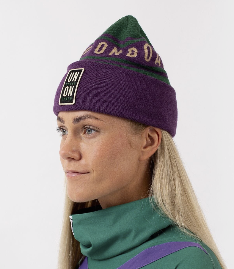 Eivy Damen League Beanie – Green & Purple