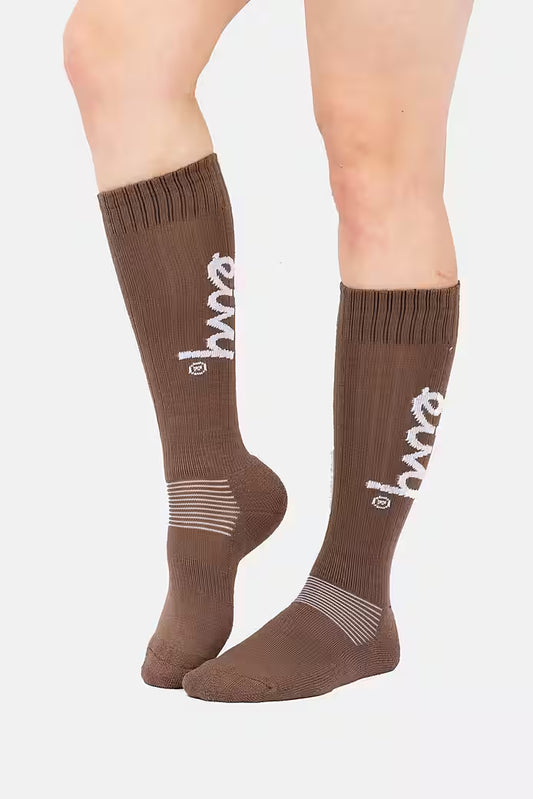 Eivy Rib Wool Socks – Brown