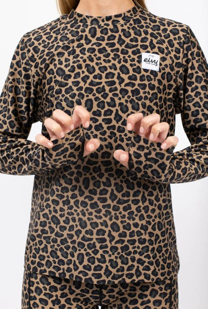 Eivy VERSA LOOSE FIT TOP Leopard hochwertigen Damen-Baselayer