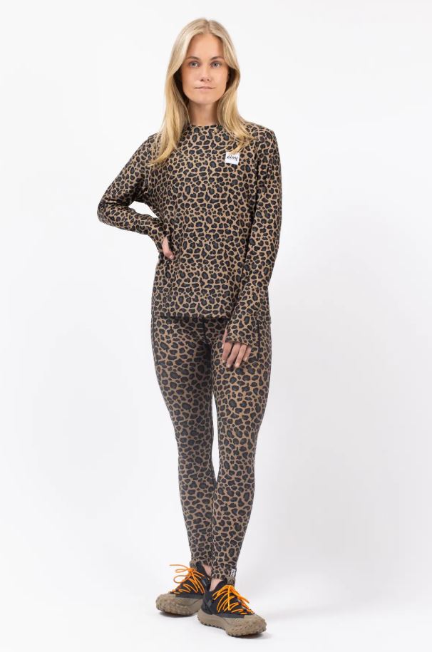 Eivy VERSA LOOSE FIT TOP Leopard hochwertigen Damen-Baselayer