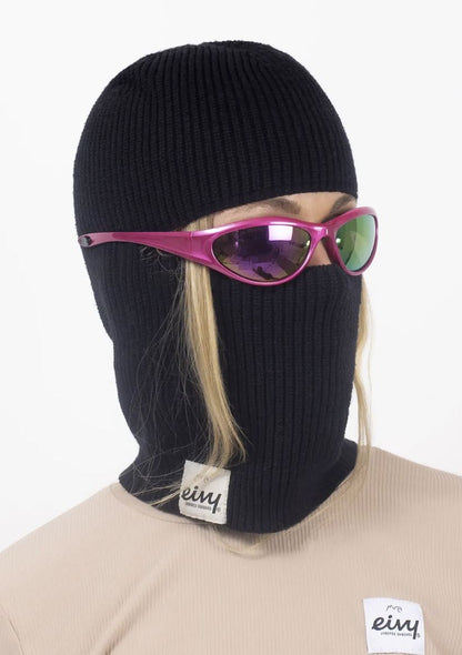 Eivy Foldable Knit Balaclava Beanie - Black Mütze Sturmhaube Schlauchschal