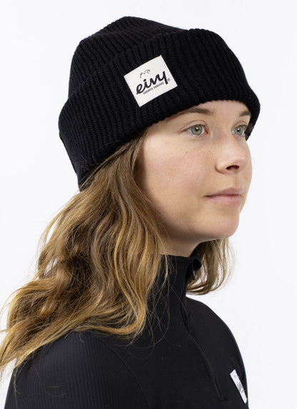 Eivy Foldable Knit Balaclava Beanie - Black Mütze Sturmhaube Schlauchschal