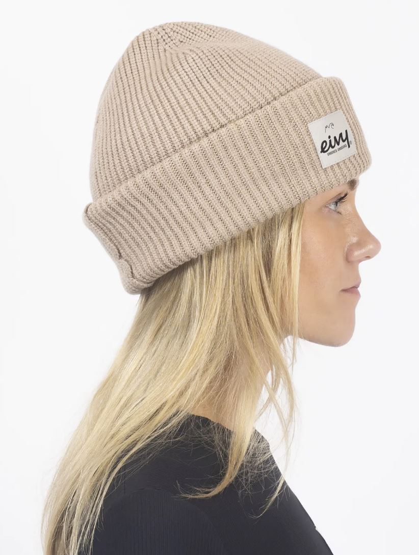 Eivy Foldable Knit Balaclava Beanie - Sand Mütze Sturmhaube Schlauchschal