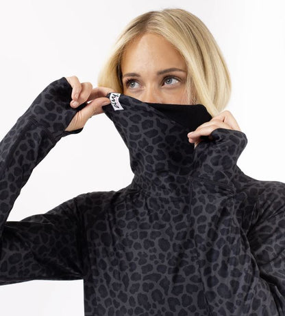 Eivy Icecold Top Black Leopard Damen-Funktionsshirt