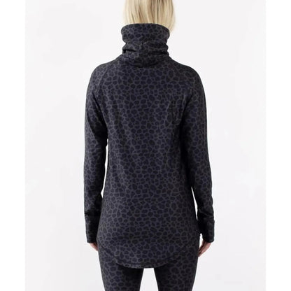 Eivy Icecold Top Black Leopard Damen-Funktionsshirt