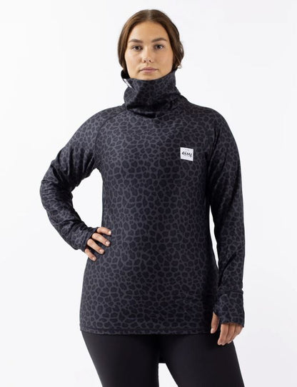 Eivy Icecold Top Black Leopard Damen-Funktionsshirt
