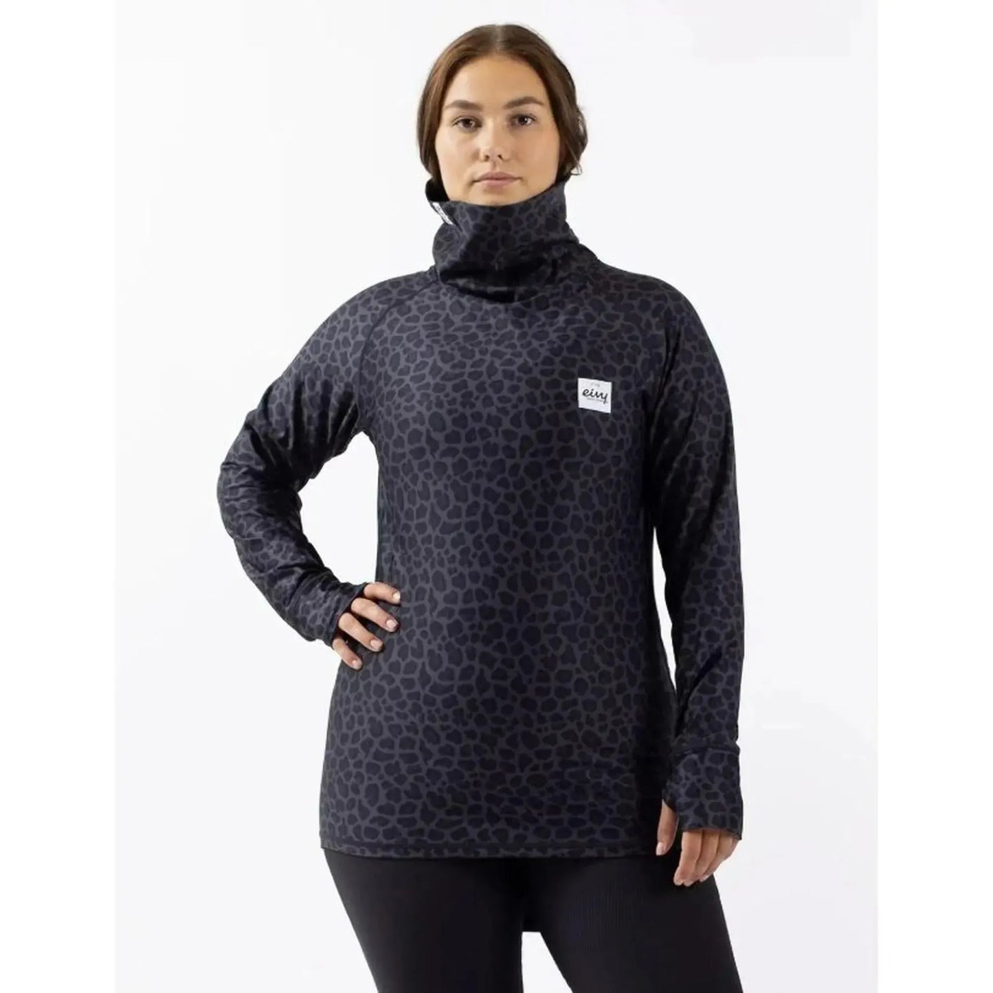 Eivy Icecold Top Black Leopard Damen-Funktionsshirt