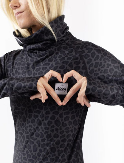 Eivy Icecold Top Black Leopard Damen-Funktionsshirt
