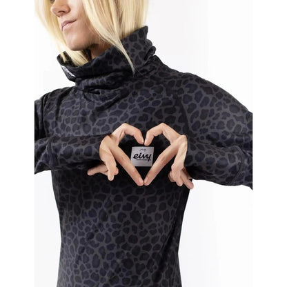 Eivy Icecold Top Black Leopard Damen-Funktionsshirt