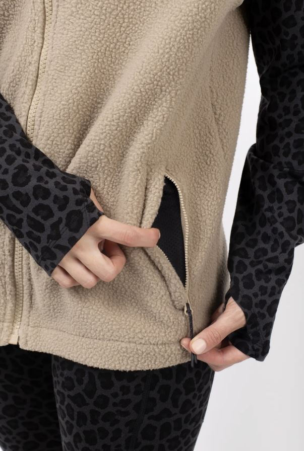 Eivy Lumberjackie Sherpa Vest Sand Fleeceweste weiches Sherpa Weste