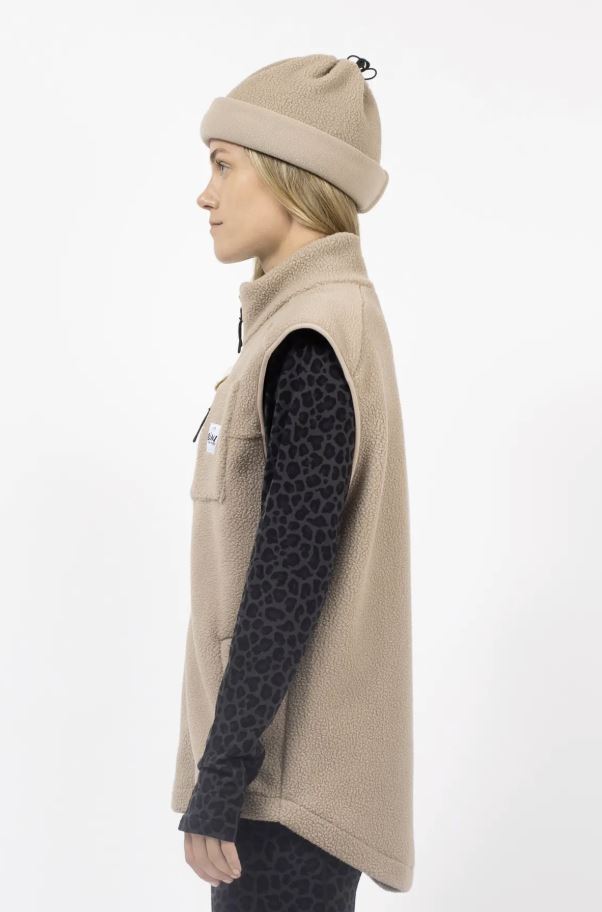 Eivy Lumberjackie Sherpa Vest Sand Fleeceweste weiches Sherpa Weste