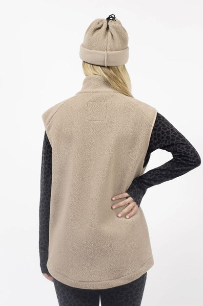 Eivy Lumberjackie Sherpa Vest Sand Fleeceweste weiches Sherpa Weste