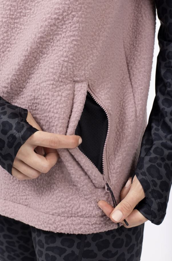 Eivy Lumberjackie Sherpa Vest Sand Faded Woodrose Damen Fleece Weste