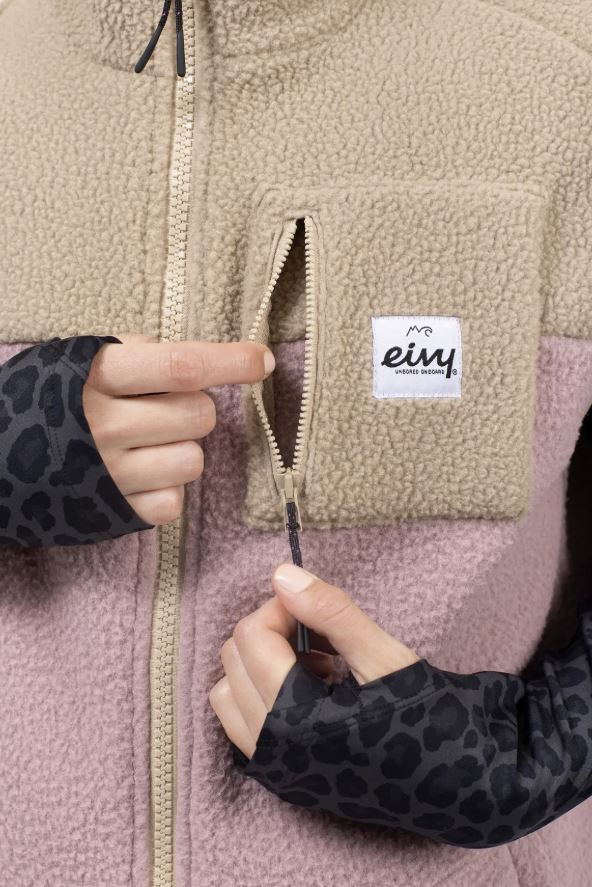 Eivy Lumberjackie Sherpa Vest Sand Faded Woodrose Damen Fleece Weste