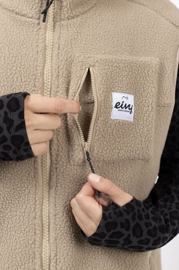 Eivy Lumberjackie Sherpa Vest Sand Fleeceweste weiches Sherpa Weste