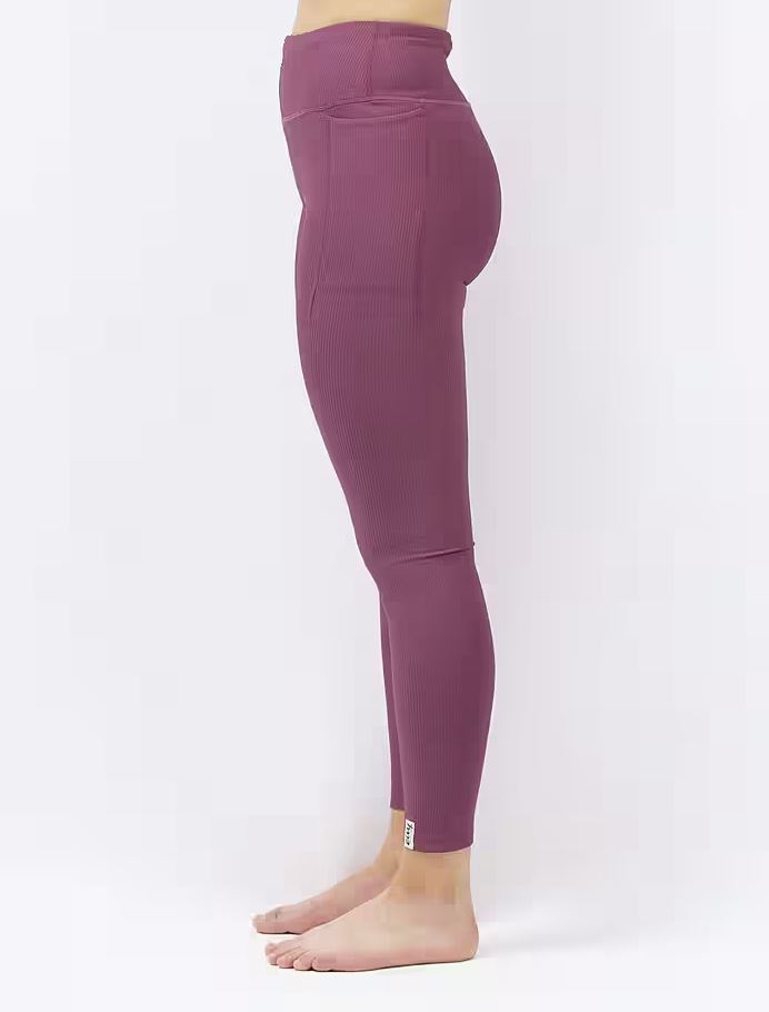 Eivy Pocket Rib Tights – Pinkgundy