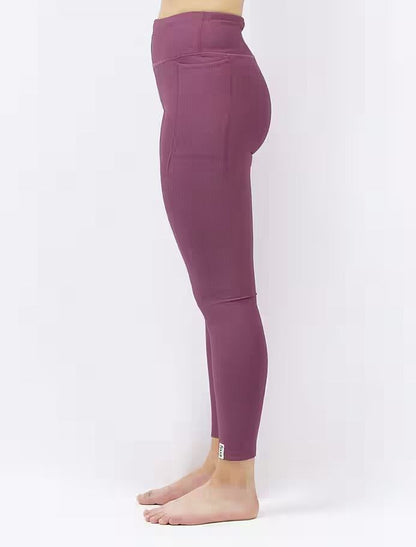 Eivy Pocket Rib Tights – Pinkgundy