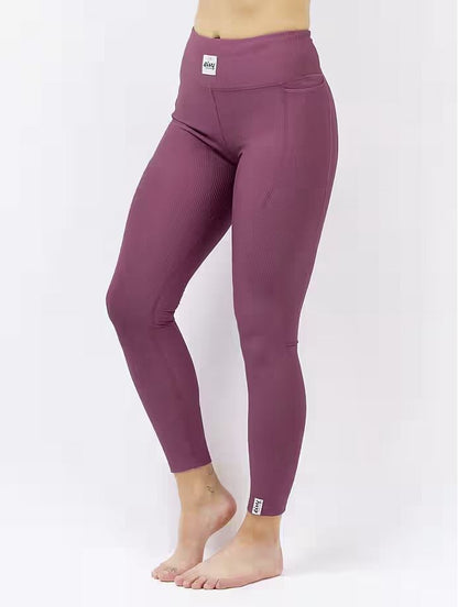 Eivy Pocket Rib Tights – Pinkgundy