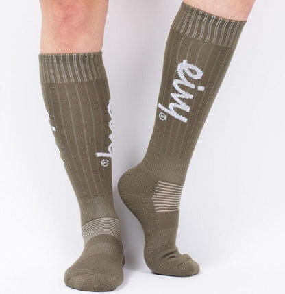 Eivy Rib Wool Socks – Olive