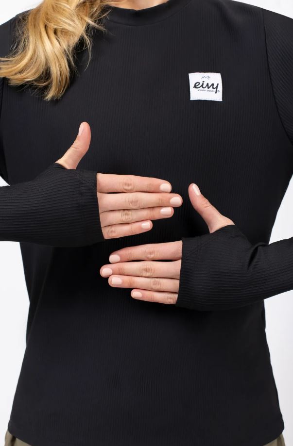 Eivy VERSA LOOSE FIT RIB TO Black hochwertigen Damen-Baselayer