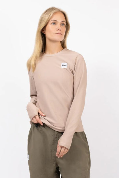 Eivy VERSA LOOSE FIT RIB TO Sand hochwertigen Damen-Baselayer