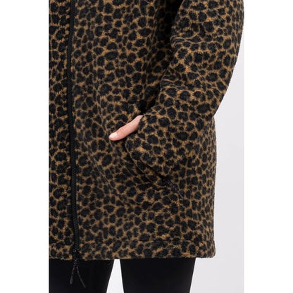 Eivy VERSA SHERPA COAT Fleecejacke Damen Jacke Leopard