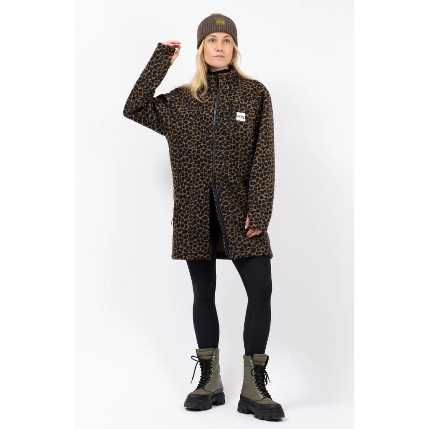 Eivy VERSA SHERPA COAT Fleecejacke Damen Jacke Leopard