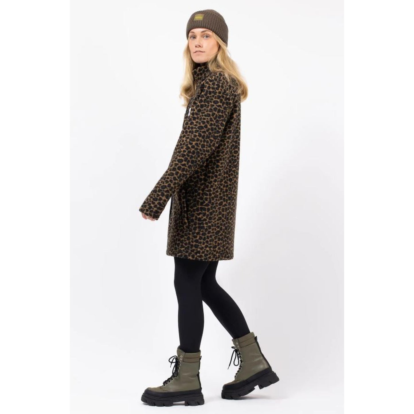 Eivy VERSA SHERPA COAT Fleecejacke Damen Jacke Leopard