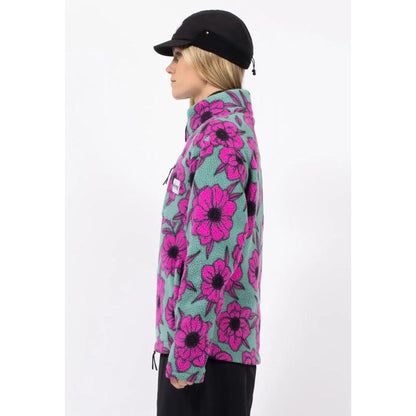 Eivy VERSA SHERPA JACKET Fleecejacke Damen Turquoise Flower