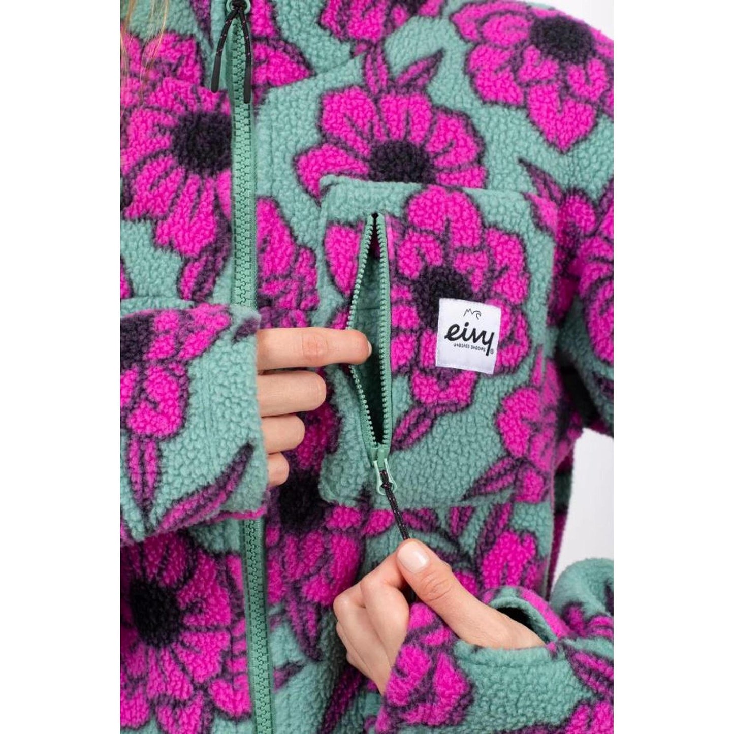 Eivy VERSA SHERPA JACKET Fleecejacke Damen Turquoise Flower