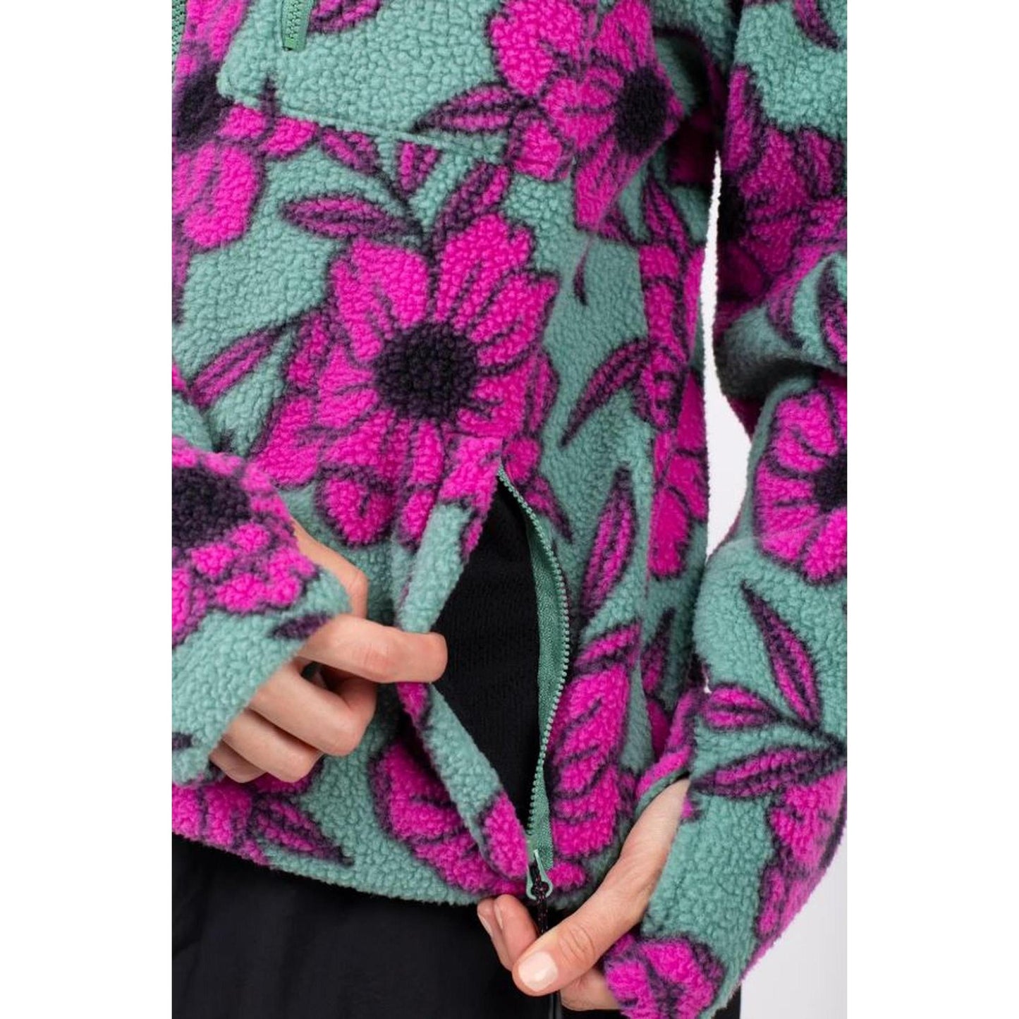 Eivy VERSA SHERPA JACKET Fleecejacke Damen Turquoise Flower