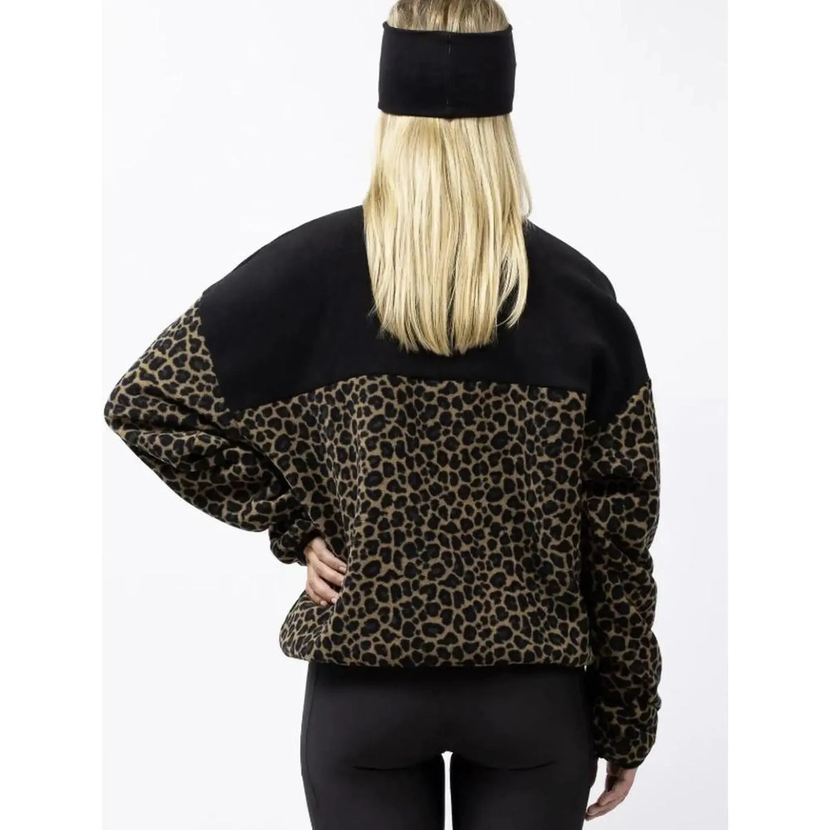 Eivy Ball Fleece Black/Leopard Fleecepullover Leopardenmuster-Nitrobags-Shop