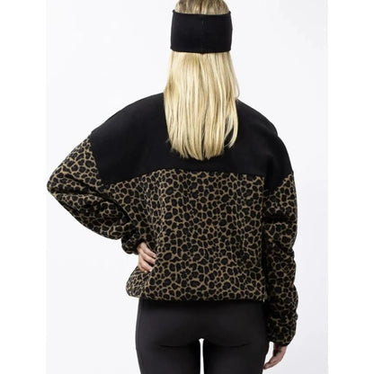 Eivy Ball Fleece Black/Leopard Fleecepullover Leopardenmuster-Nitrobags-Shop