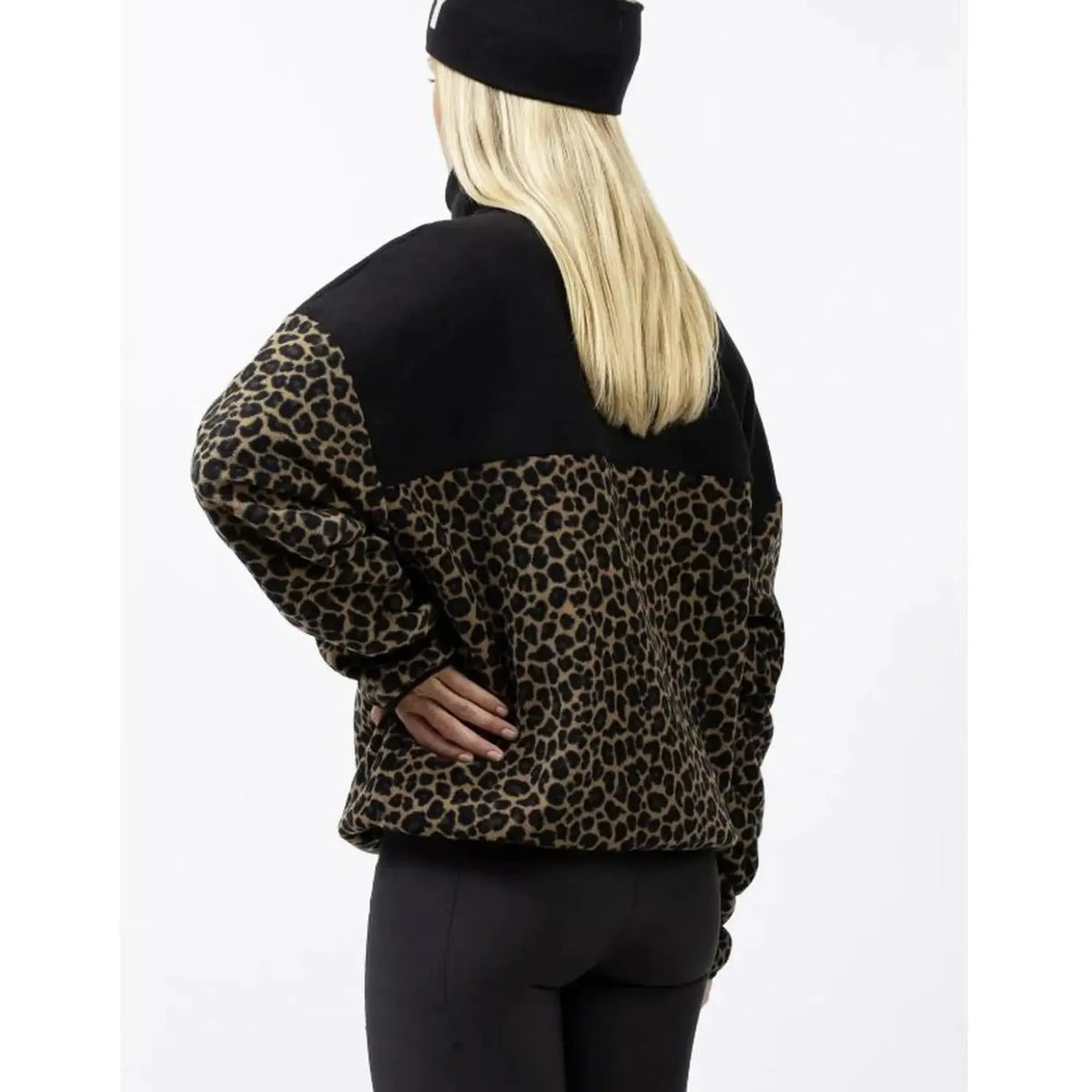 Eivy Ball Fleece Black/Leopard Fleecepullover Leopardenmuster-Nitrobags-Shop