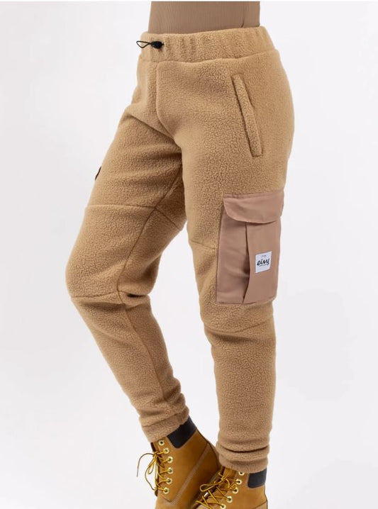 Eivy Cargo Sherpa Pants Faded Coffee Funktionshose Jogginghose