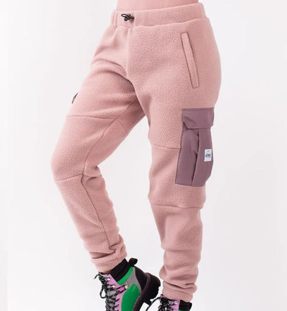 Eivy Cargo Sherpa Pants Faded Woodrose Hose Damen