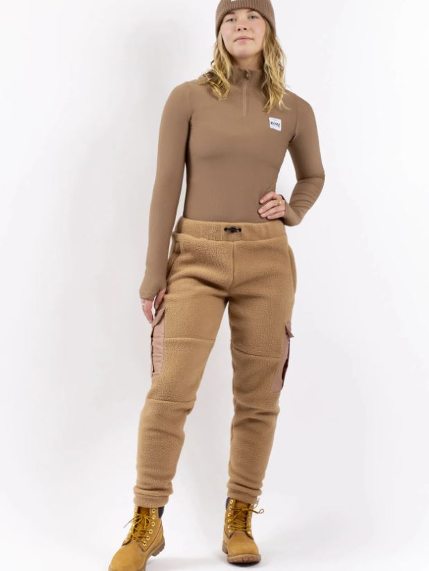 Eivy Cargo Sherpa Pants Faded Coffee Funktionshose Jogginghose