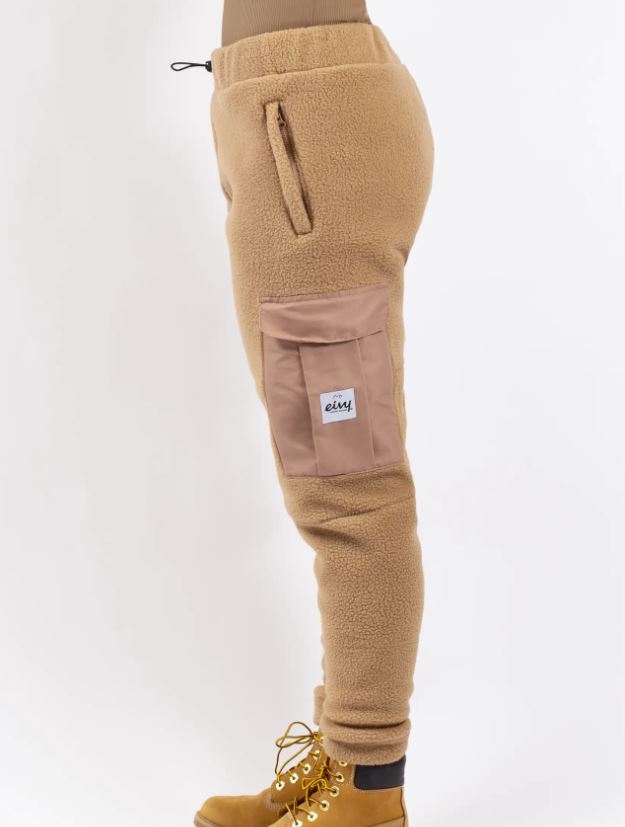 Eivy Cargo Sherpa Pants Faded Coffee Funktionshose Jogginghose