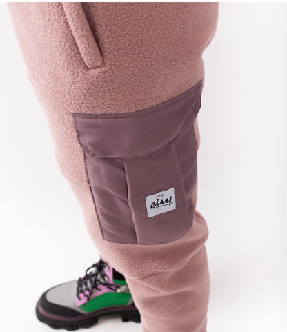 Eivy Cargo Sherpa Pants Faded Woodrose Hose Damen
