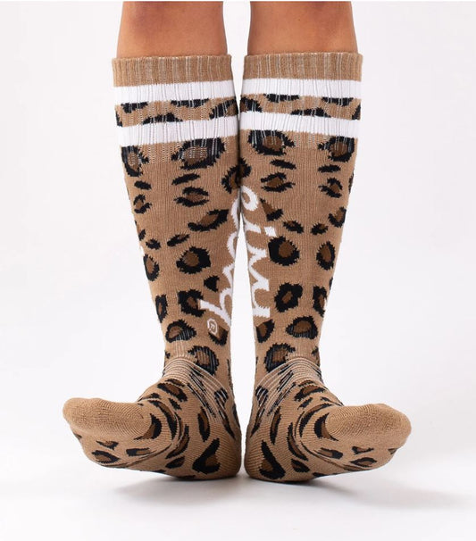 Eivy Cheerleader Wool Socks Leopard