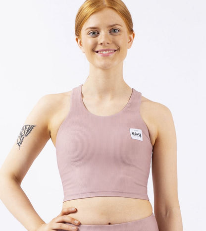 Eivy Cover Up Rib Top Faded Woodrose Sport Top