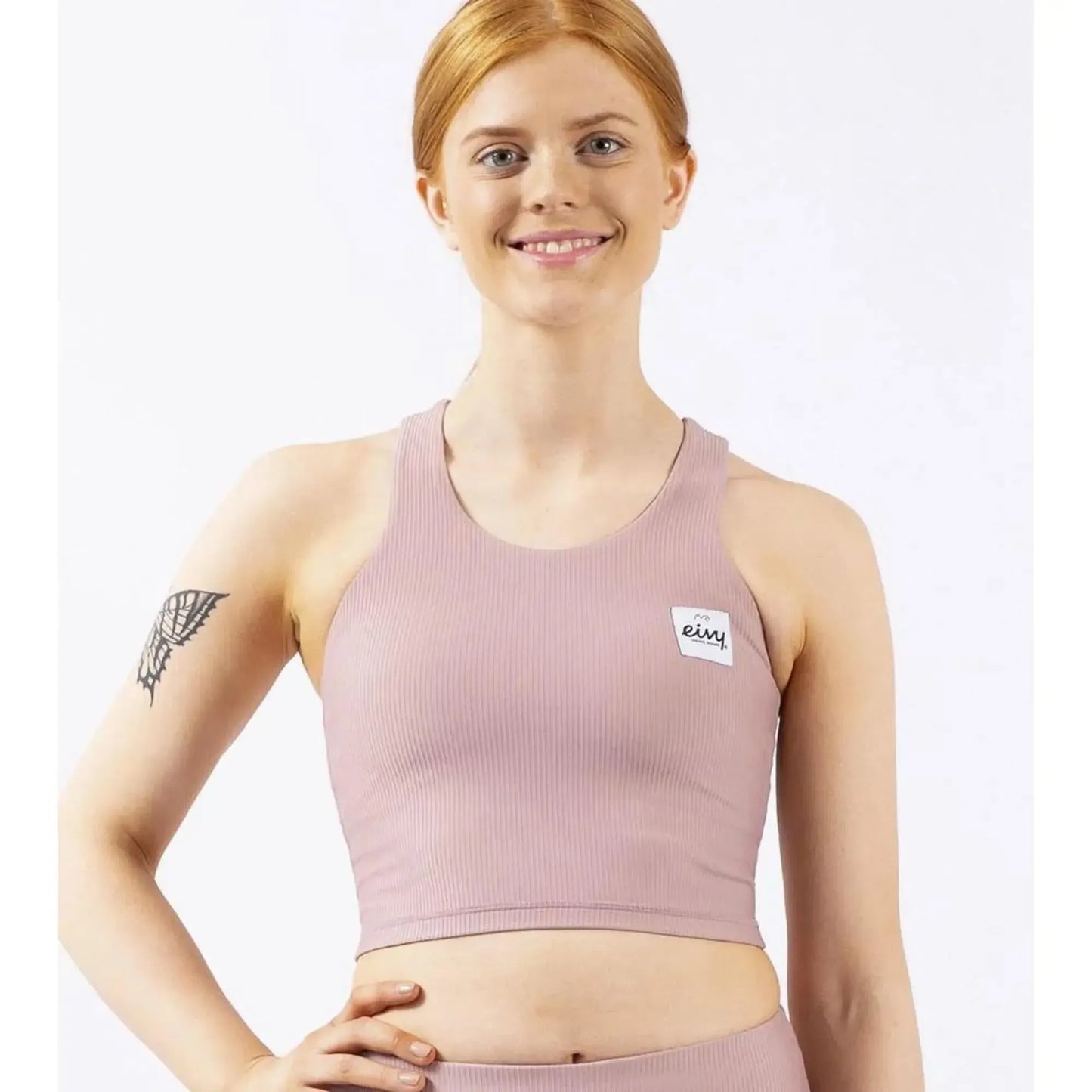 Eivy Cover Up Rib Top Faded Woodrose Sport Top