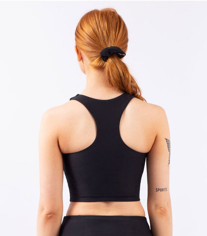 Eivy Cover Up Rib Top Black Damen Oberteil Schwarz